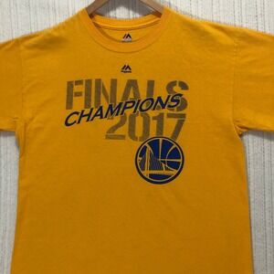 Golden State Warriors Finals Champions 2017 NBA T-Shirt Majestic Size‎ Large